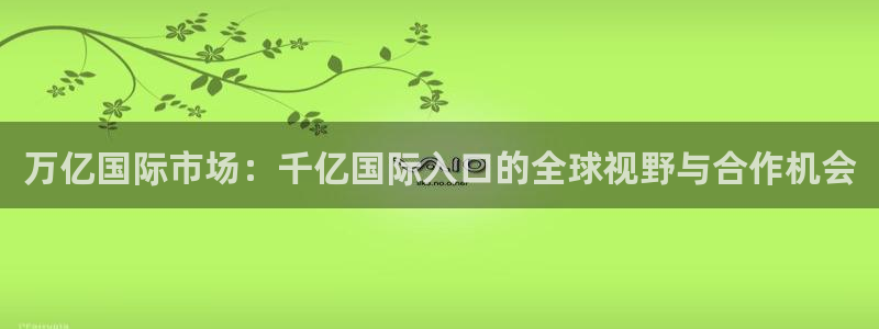 下载摩臣5平台：万亿国际市场：千亿国际入口的全球视野与合作机会